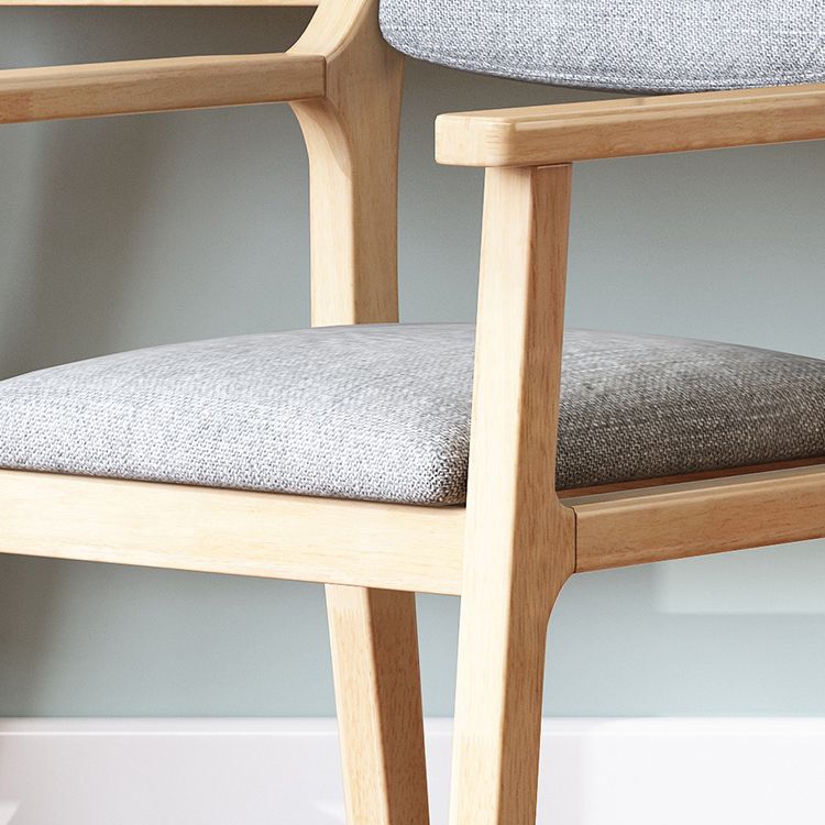 Silla de comedor de madera de estilo moderno, respaldo abierto, sillones de comedor para cocina