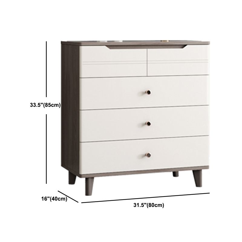 Rectangle Wooden Chest, Contemporary Accent Chest with Drawers