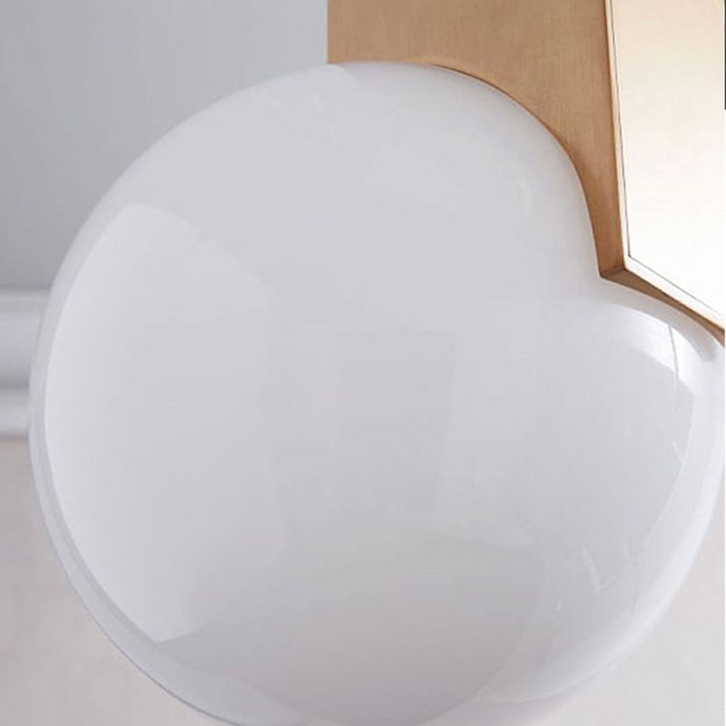 Vidrículas blancas Global Hanging Lighting Contemporary 1 Head Gold Acabado Cosicero Costil
