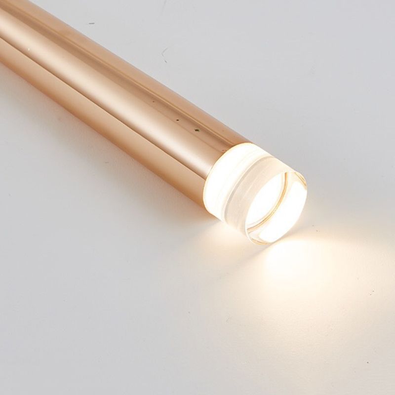 Goldene konische hängende Leuchte einfache 1-Licht-Metallheizbeleuchtung für Stab