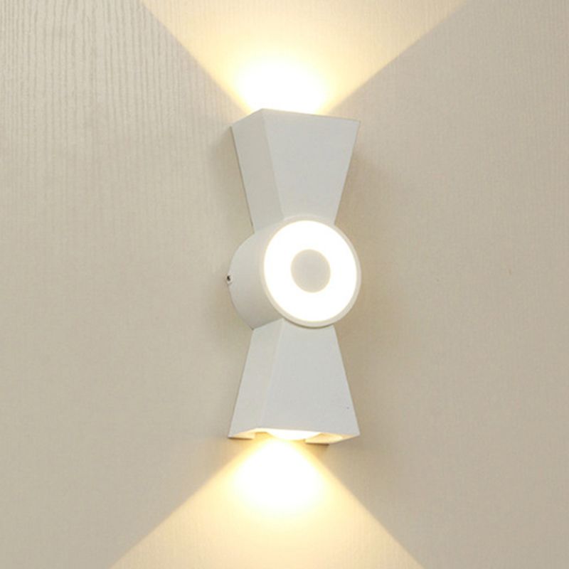 2-Light LED Waterproof Wall Lamp in Modern Creative Style Aluminium Wall Sconce for Exterior Spaces