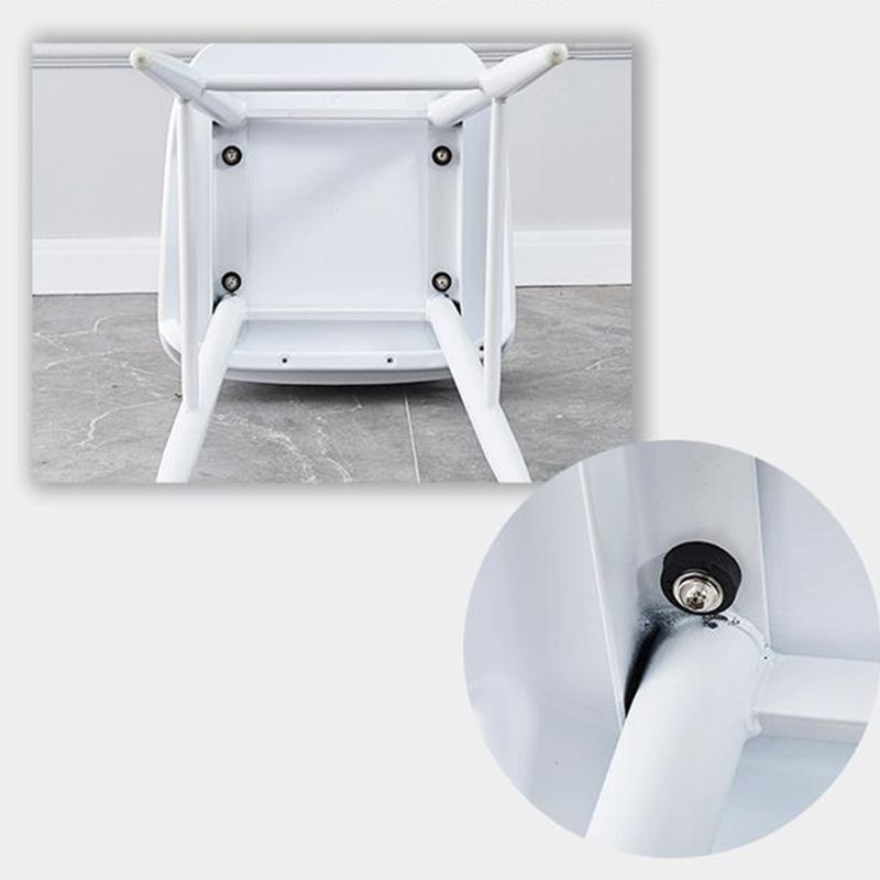 Scandinavian Style Bar-stool with Square Seat Counter Stool for Restaurant Bar