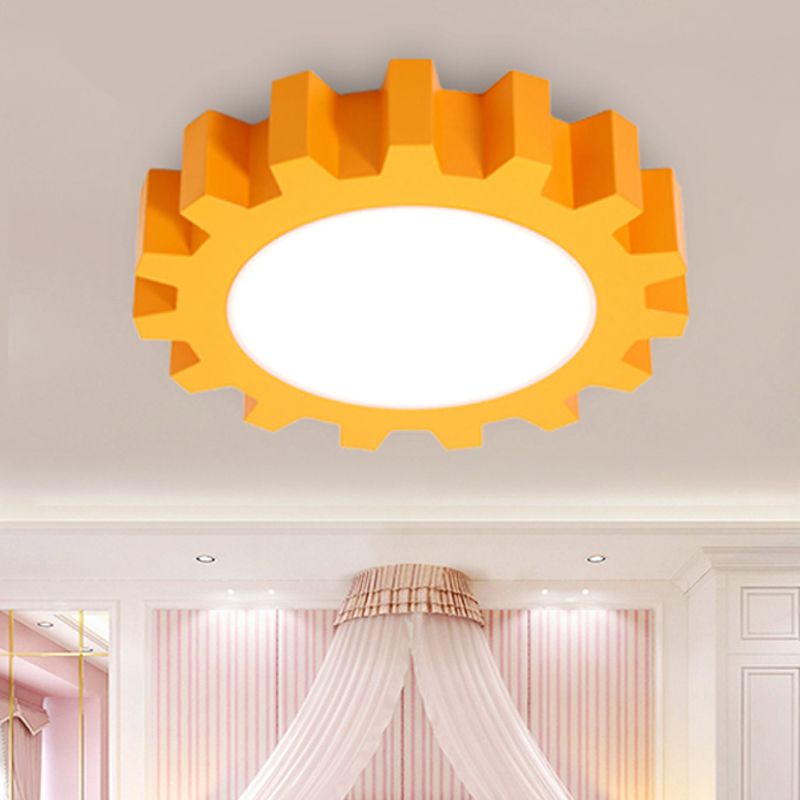 Metal Gear Ceiling Mount Light Cartoon LED Ceiling Light for Kindergarten