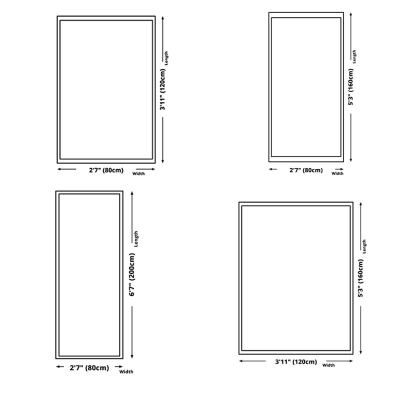 Pink Color Block Rug Polyester Nordic Rug Washable Indoor Rug for Living Room