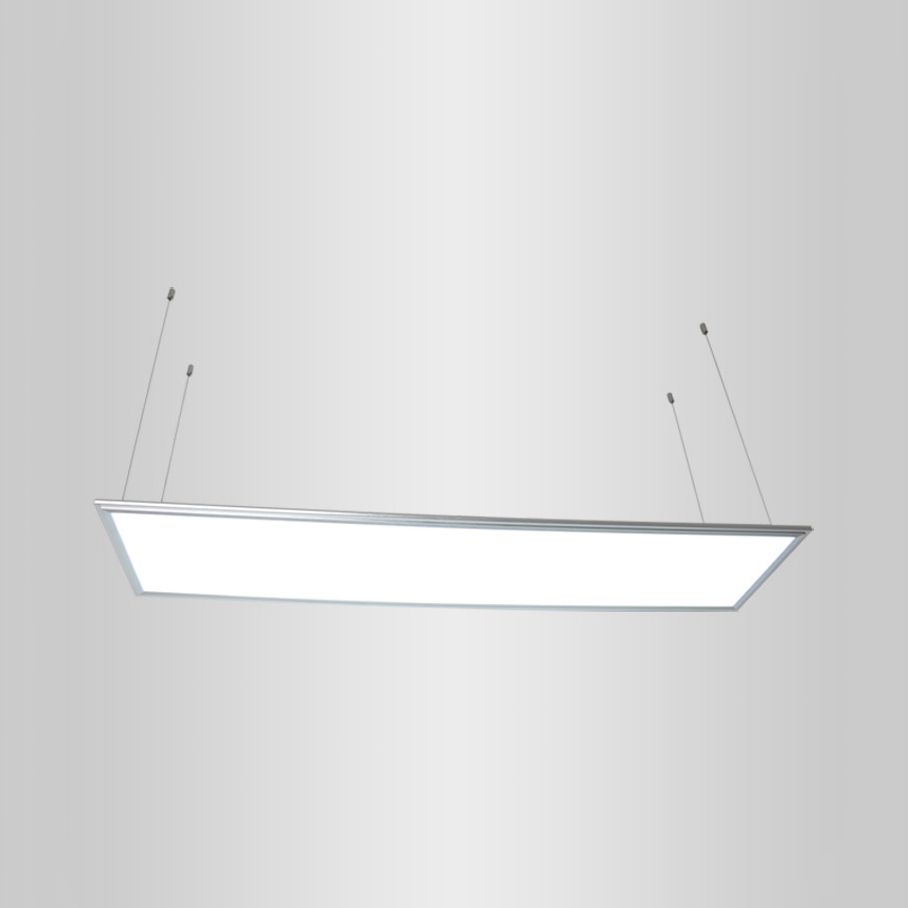12 "/23.5"/47 "de ancho/rectangular metal colgante de metal simplicidad lámpara de techo blanco led accesorio de techo blanco con difusor acrílico