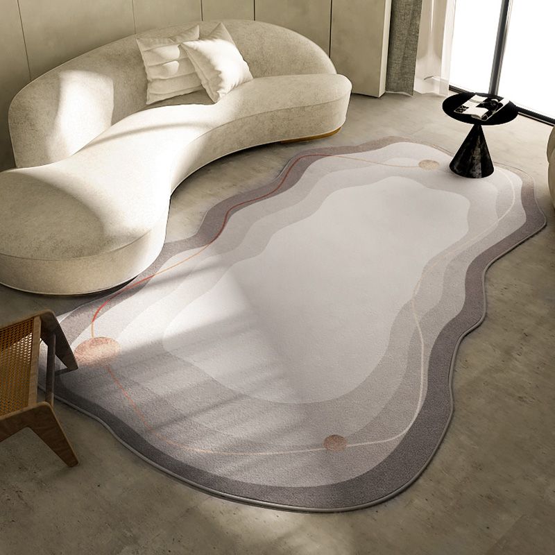 Minimalist Transitional Print Carpet Polyester Indoor Carpet Stain Resistant Rug for Home Decoration