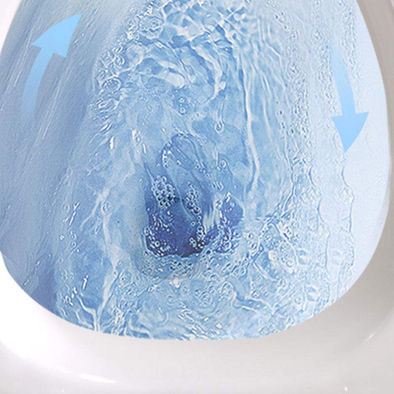 Contemporary Flush Toilet Floor Mounted Siphon Jet Porcelain Toilet