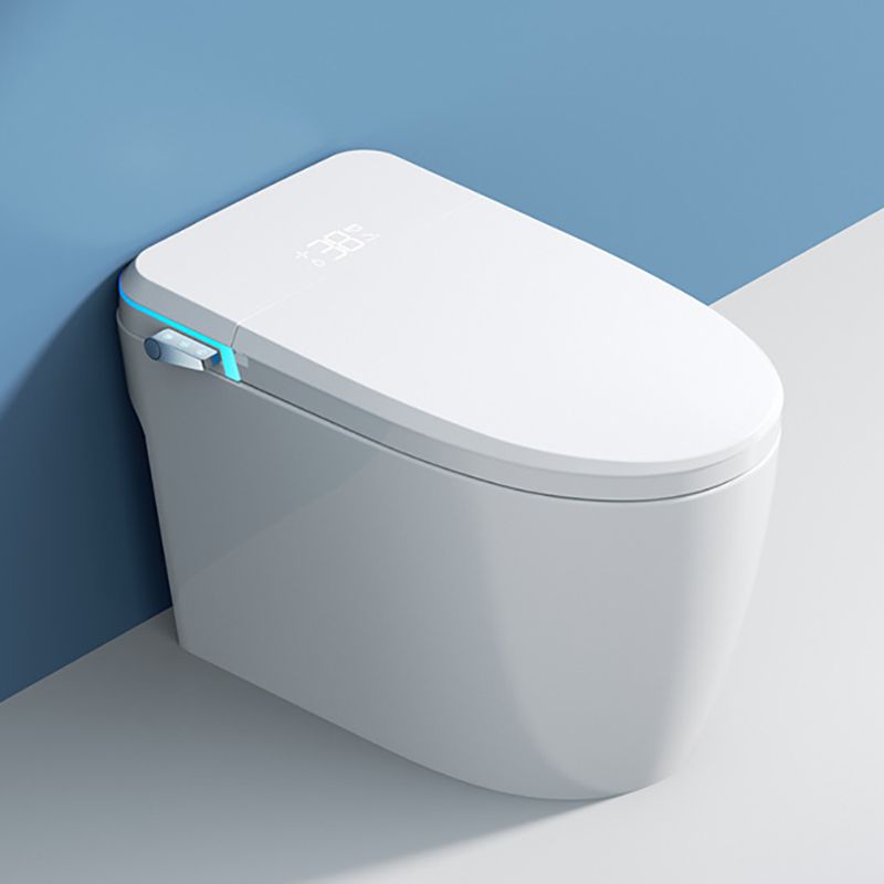 Contemporary Siphon Jet Toilet Bowl All-In-One Toilet with Vitreous China