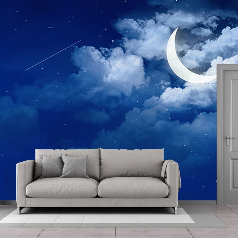 Customized Sky Mural Wall Covering Decorative Mildew Resistant for Living Room