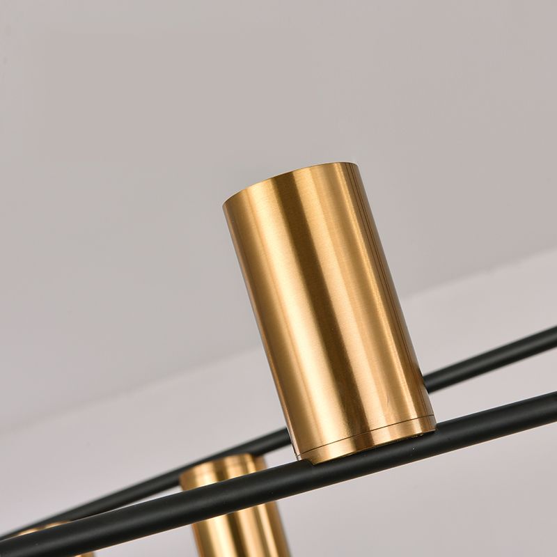 Modern Cylinder Island Lighting Fixtures Metal Pendant Lighting