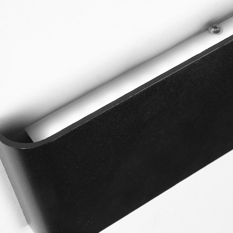 1 Light Metal Wall Sconce Modern Style Linear Shade Wall Mounted Lighting