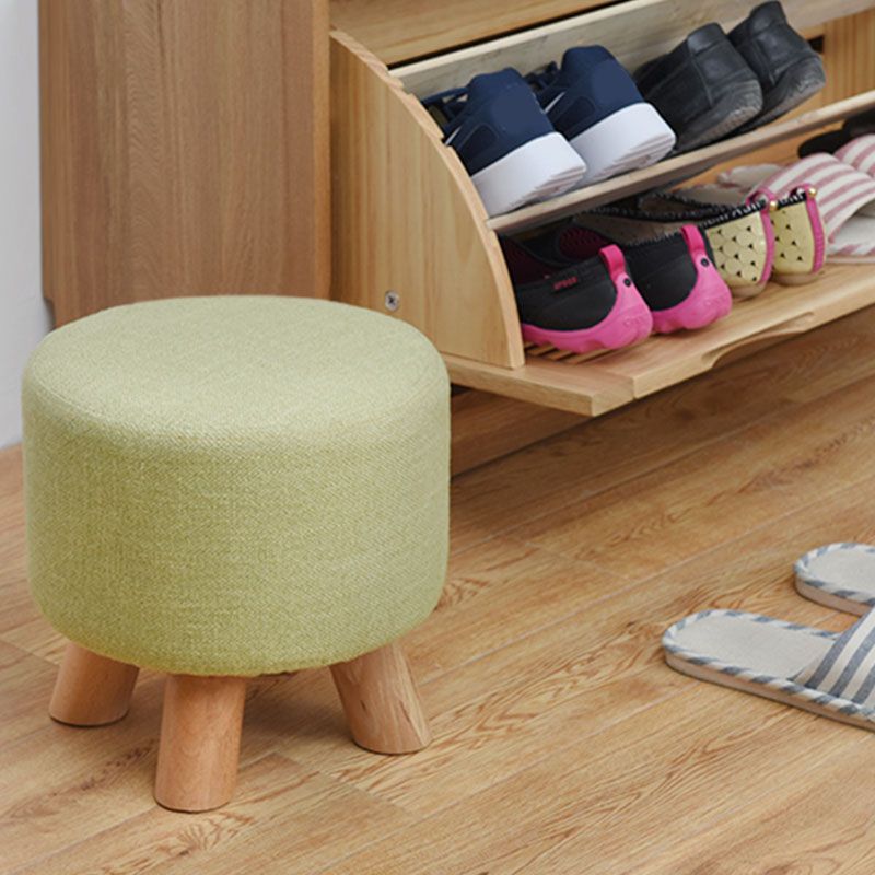 Fabric Standard Stool Modern Style Simple Household Footstool