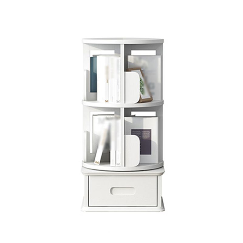 Contemporary Style Bookcase Closed Back Solid Wood Bookshelf for Home Office