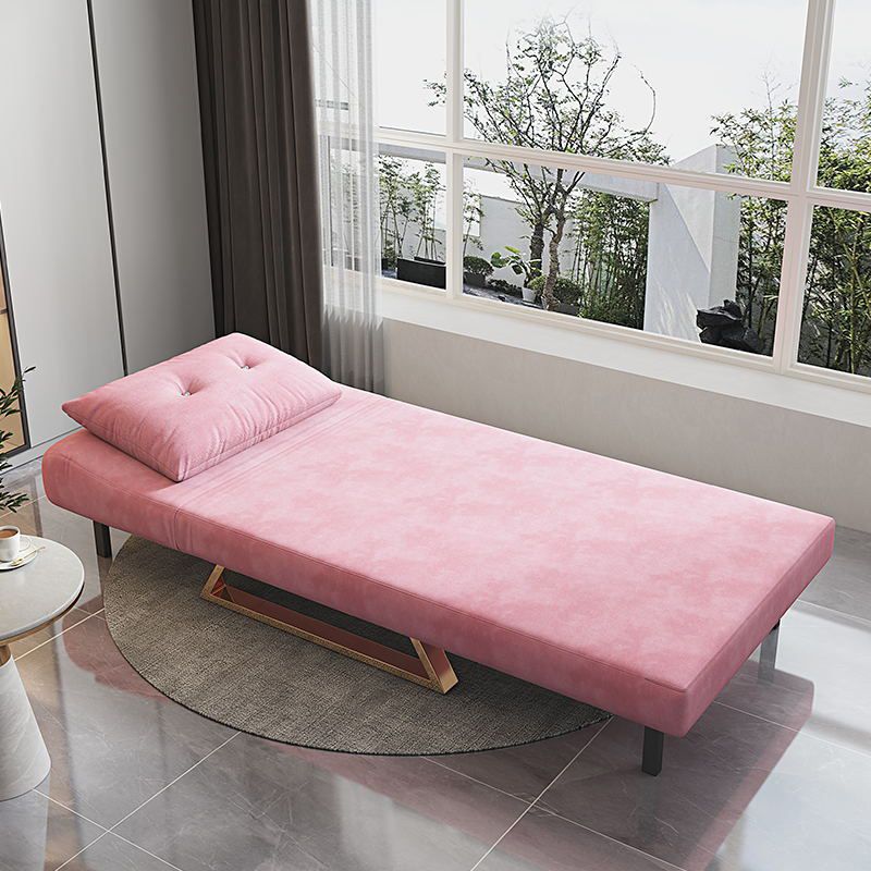 Armless Cushion Back Futon Foldable Pillow Included Sleeper Sofa