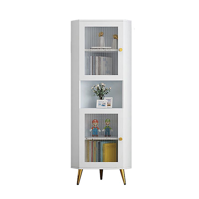 Contemporary Storage Cabinet with Shelf and Glass 2 - Door Cabinet