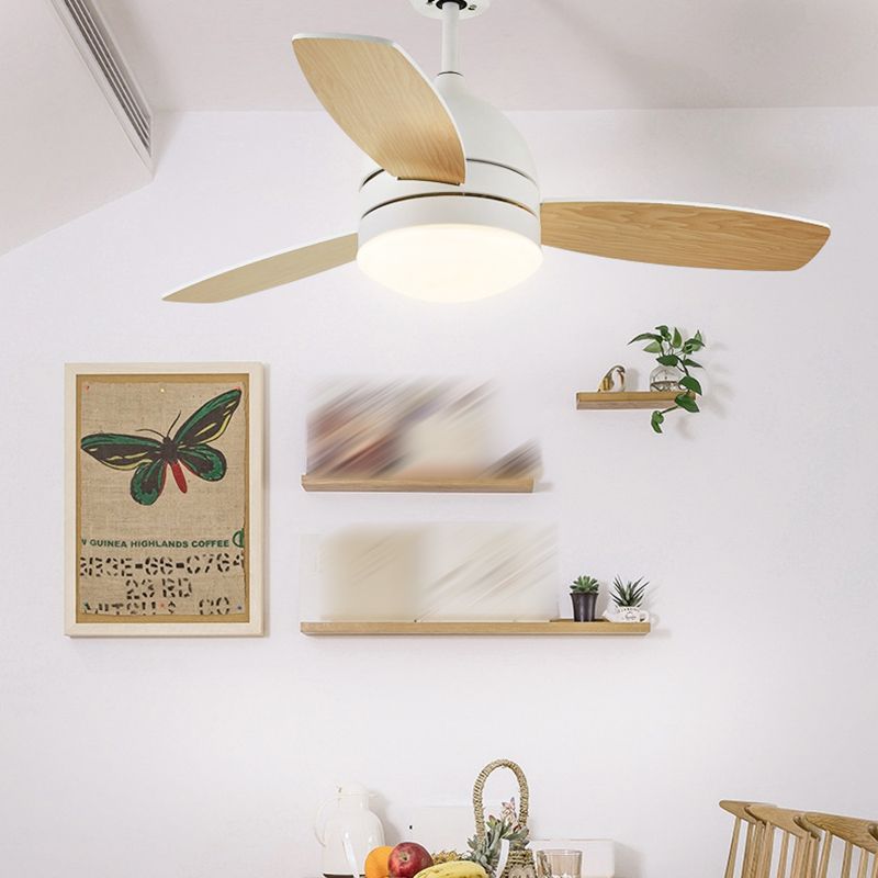 Modern Style Ceiling Fan Lamp Metal 1 Light Ceiling Fan Light for Children's Room