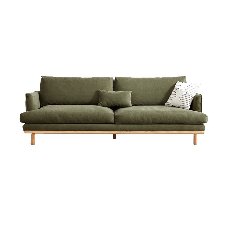 Contemporary Stationary Living Room Seating Square Arm Pillows