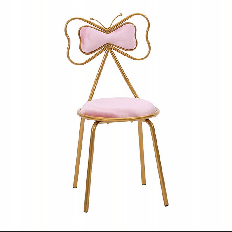 Diseño escandinavo sillas de comedor tapizadas sin brazo
