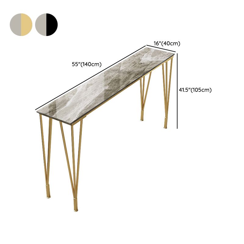 Glam Rectangular Counter Height Pub Set 1/4 Pieces Table and Stool Set