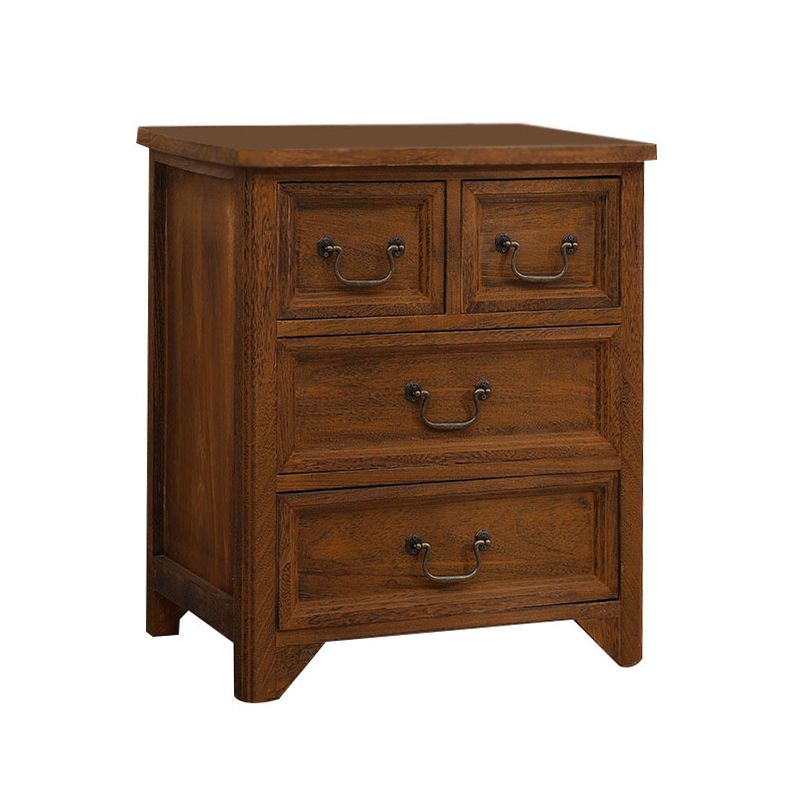 Traditional Solid Wood Lingerie Chest Vertical Storage Chest with Drawers ,19.5" L X 14" W