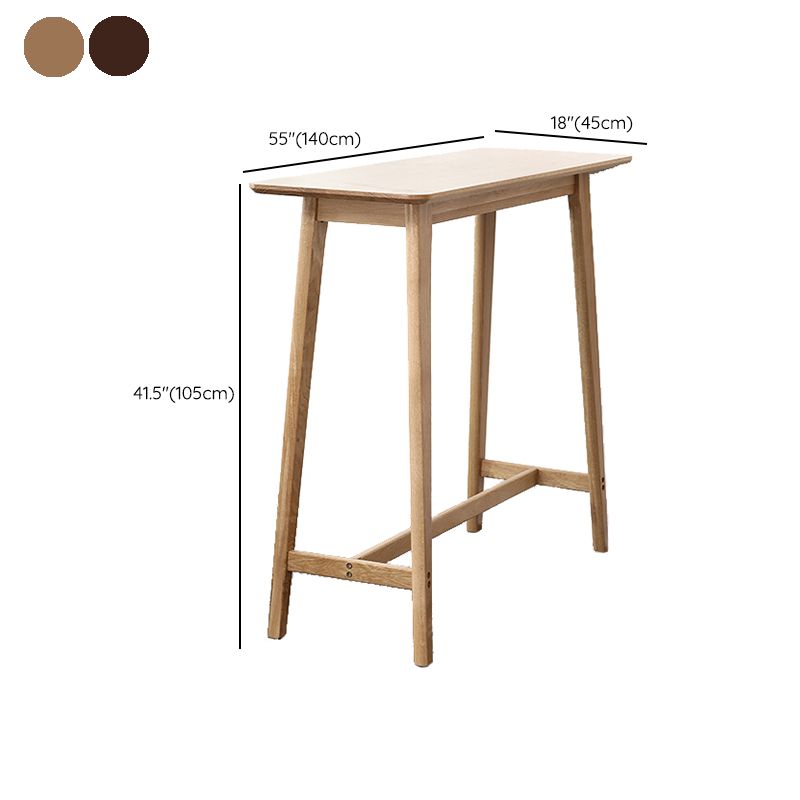 Solid Wood Counter Height Dining Table Modern Patio Bar Table