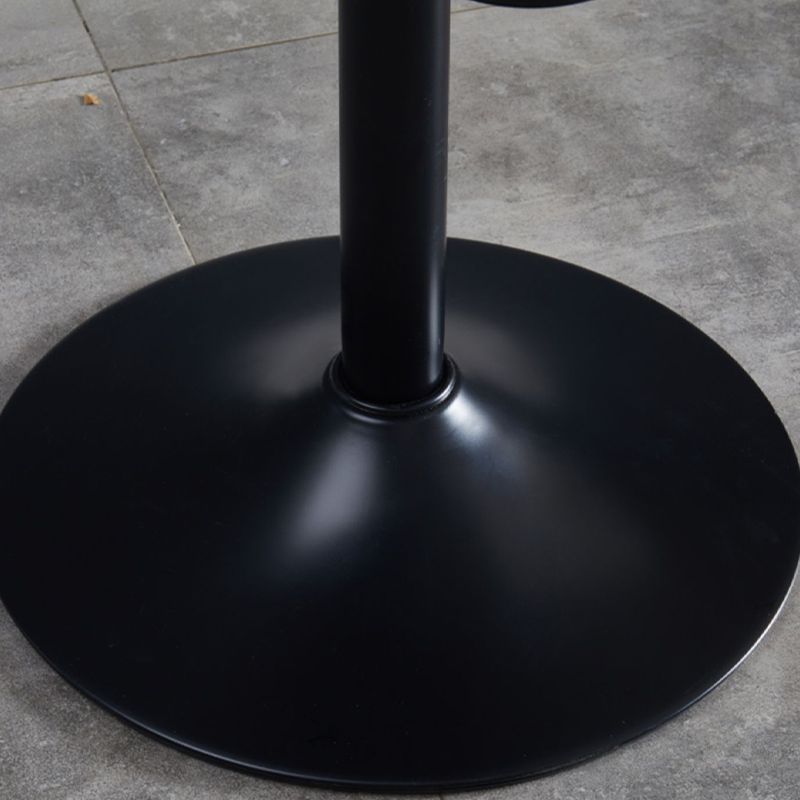Contemporary Adjustable Height Swivel Backrest Bar Stool with Footrest
