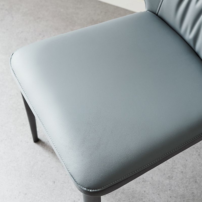 Faux Leather Kitchen Dining Chairs Contemporary Wingback Side Chairs