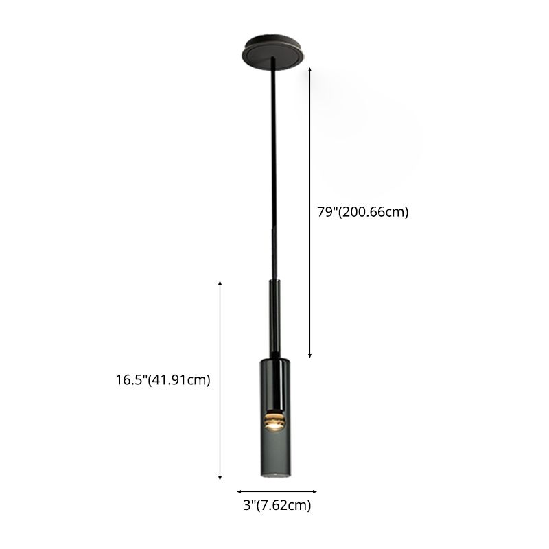 1-Ligth Crystal Pendant Lighting Fixtures Minimalism Ceiling Pendant for Dining Room