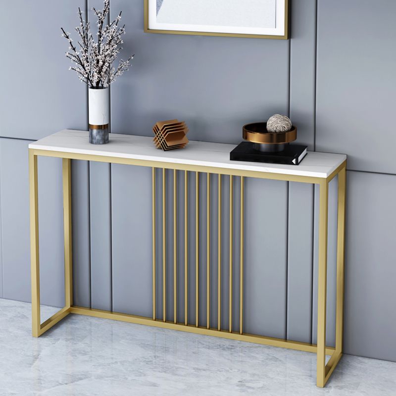 Rectangle Shape Contemporary Console Table Stone Sofa Table in for Hall