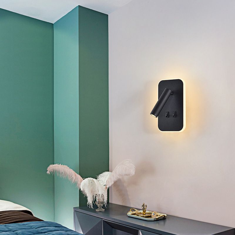 Modern Minimalist Style Cylinder Wall Mounted Lighting Metal Wall Lamp