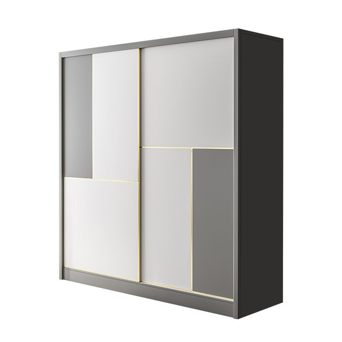 Contemporary Storage Cabinet Sliding Wardrobe Cabinet for Bedroom