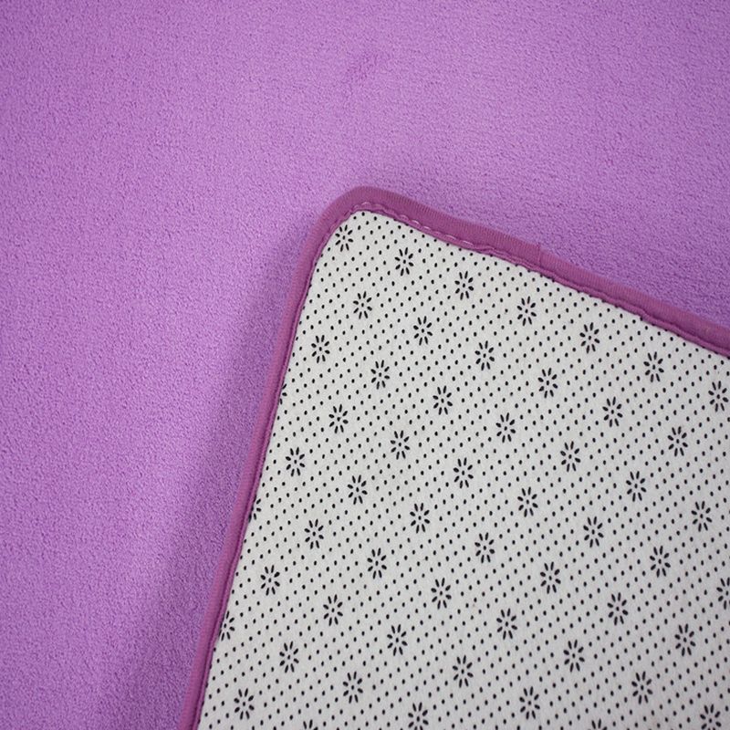 Casual Bedroom Rug Multi Color Solid Color Indoor Rug PVC Non-Slip Easy Care Washable Carpet