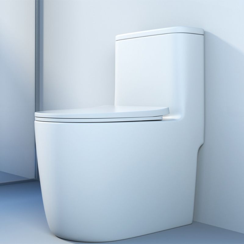 Modern Floor Mounted Toilet One Piece Flush Toilet with Toilet Seat