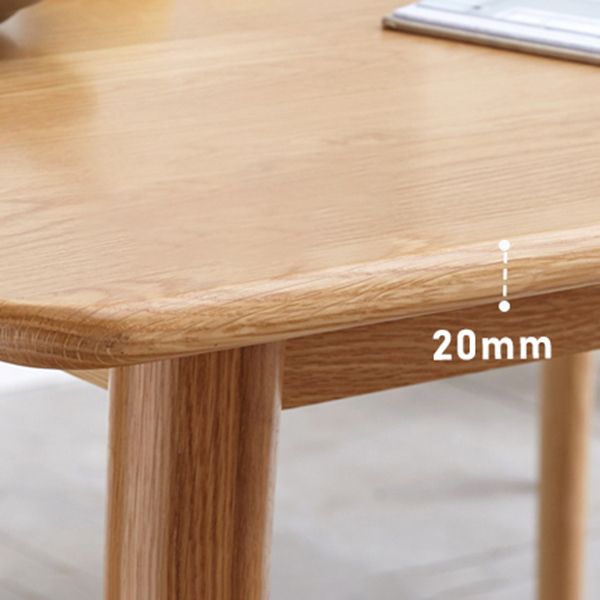 Rectangle simple 4 jambes meubles de maison table à manger en bois massif pour salle à manger