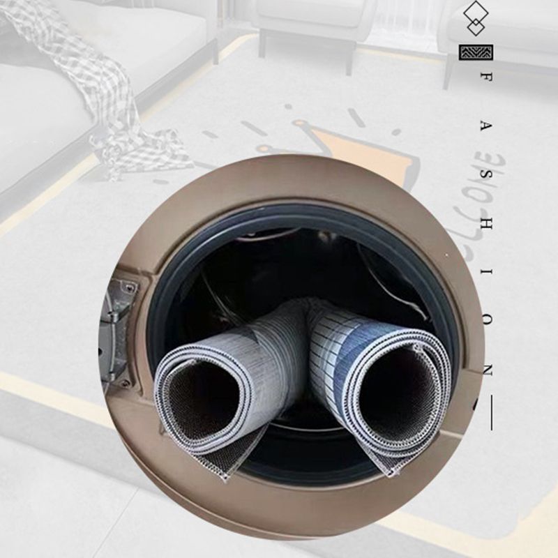 Tapis de conception graphique multicolore tapis de support antidérapant polyester moderne à la mode