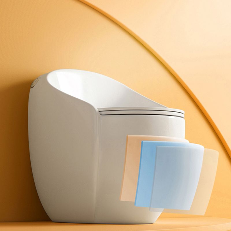 Contemporary Ceramic Toilet Bowl Floor Mount Urine Toilet with Seat for Washroom