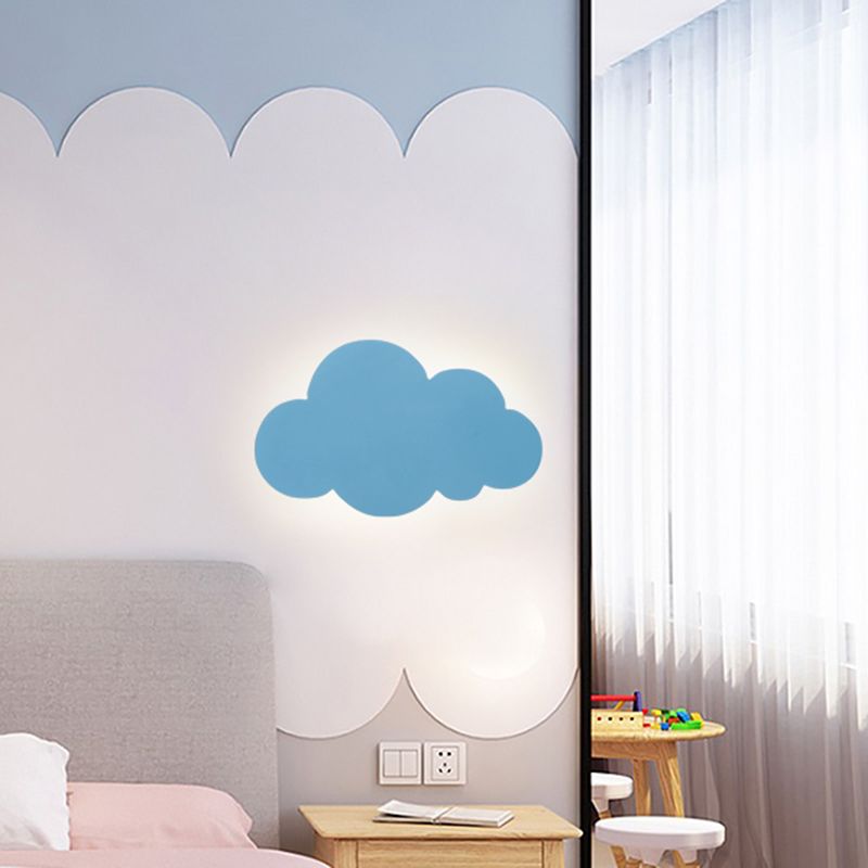 Cloud-shaped Wall Sconce Nordic Minimalist Style Iron 1 Light Sconces