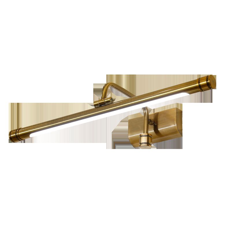 Linear Wall Sconces Mid Century Metal 1 Light Sconce Light in Gold Finish