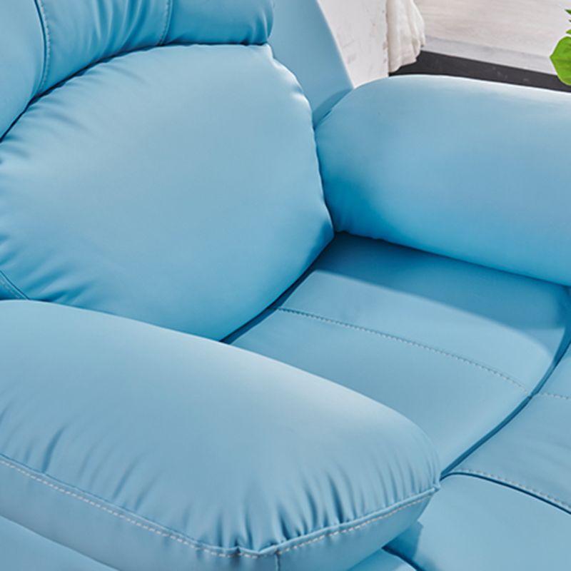 Contemporary Upholstery Chair Faux Leather Standard Recliner with Independent Foot