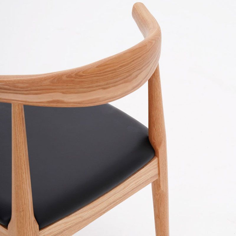 Silla lateral de comedor de madera industrial Silla de comedor con respaldo abierto para restaurante