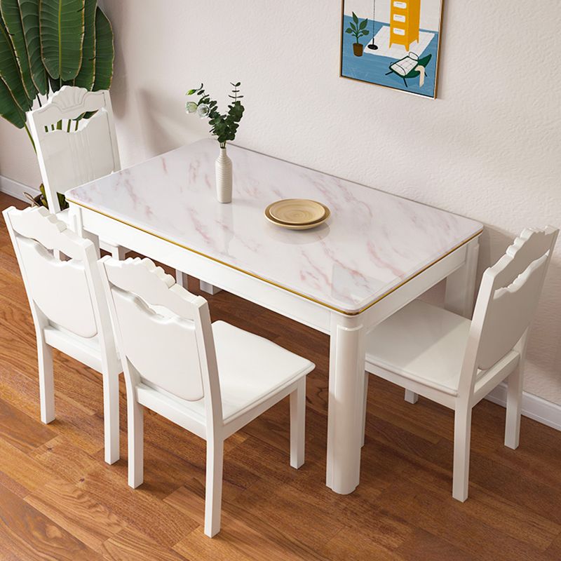 Moderne feste Esszimmer -Esszimmer -Tisch -Tisch -Set Marmor Top Esszimmermöbel für das Restaurant