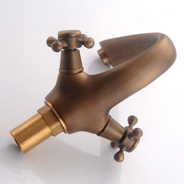 Glam Centerset Faucet 1 Hole Sink Faucet with 2 Cross Handles
