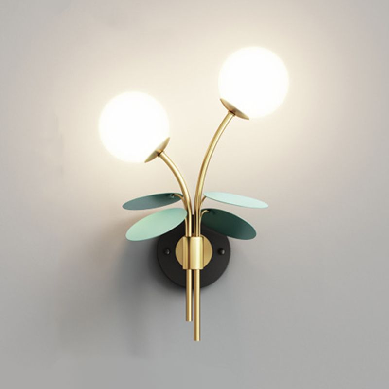 Glass Ball Wall Lighting Modern Style Multi Lights Wall Lighting Fixtures
