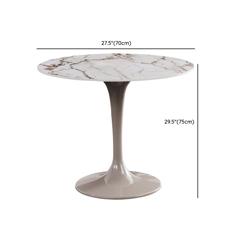 Modern Round Stone Dining Table 1/3 Pieces Dining Set for Kitchen