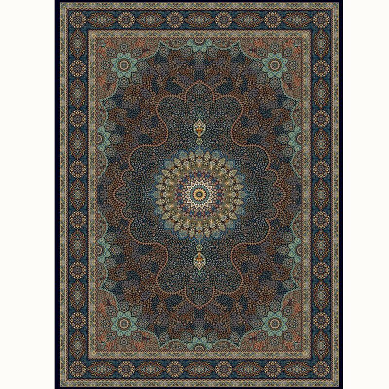 Aesthetic Moroccan Rug Multi Colored Flower Rug Pet Friendly Anti-Slip Backing Machine Washable Carpet for Guest Room