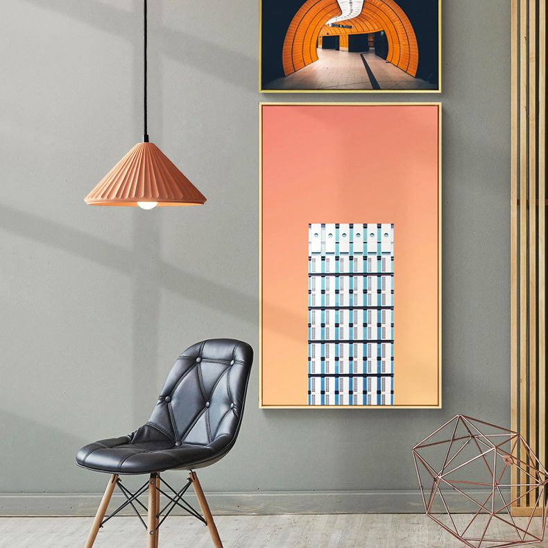 Cement taps toelopend hangende licht Noordse moderne stijl 1 lichte restaurant plafond hanglamp