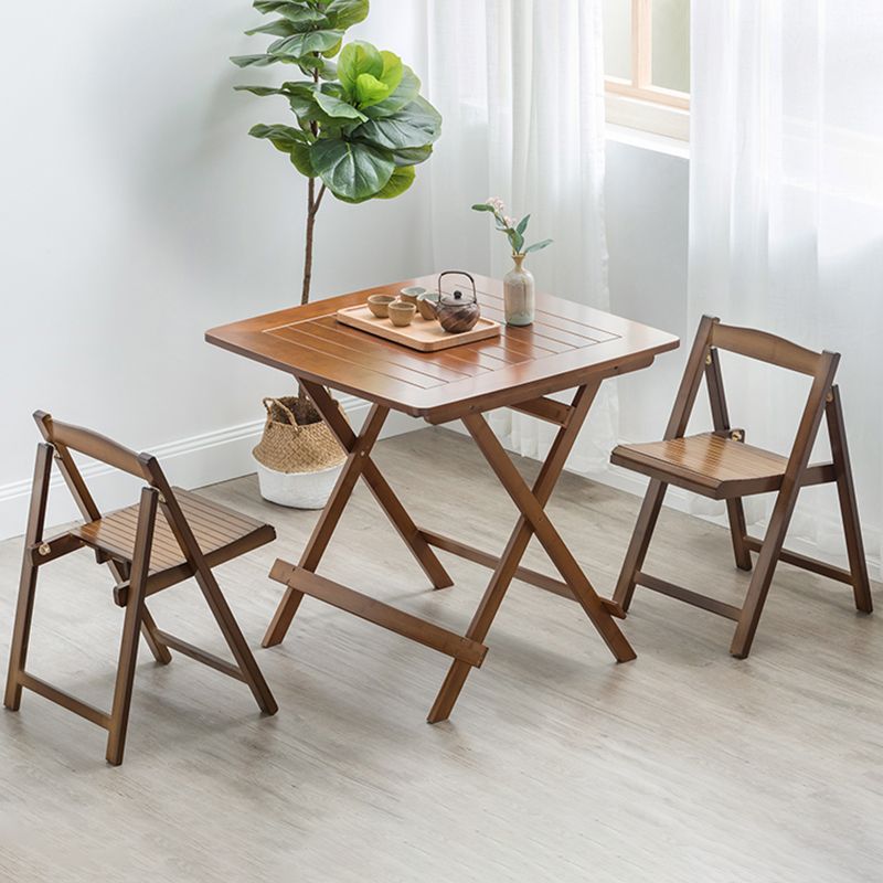 Modern Style Bistro Set 1/3 Pcs Solid Wood Folding Bistro Set for Home