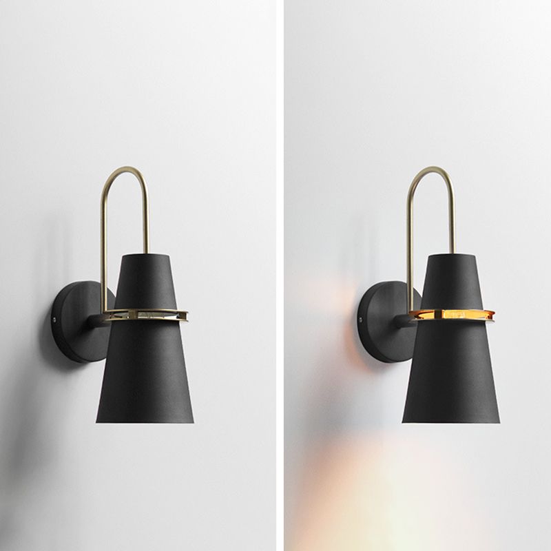 Metal Cone Shape Vanity Light Modern Style 1 Light Vanity Light Fixture