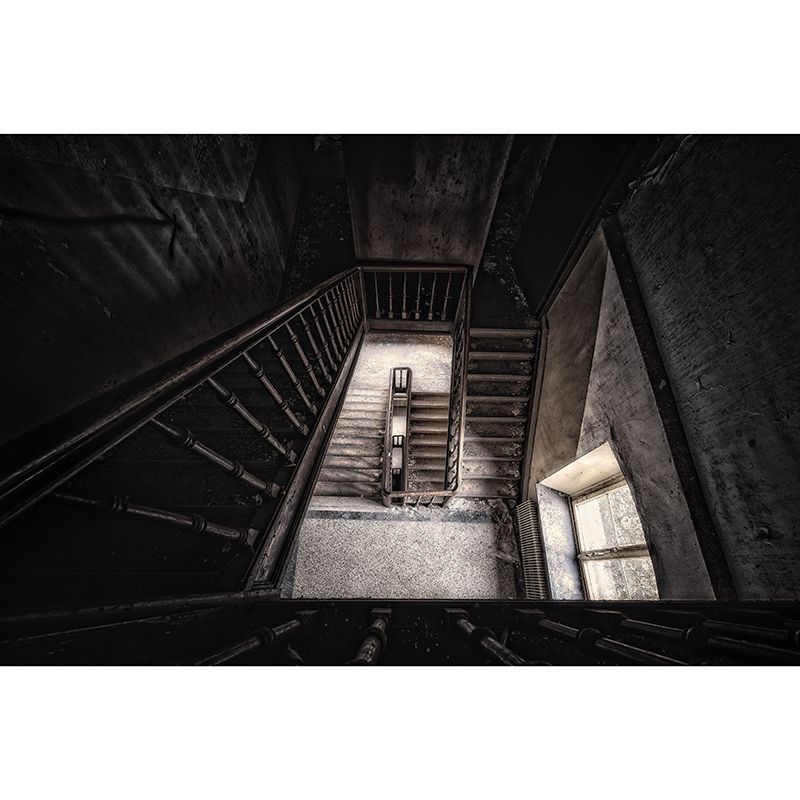 Lift Wallpaper Space Extension Mural in Light Color Wall Covering for Living Room