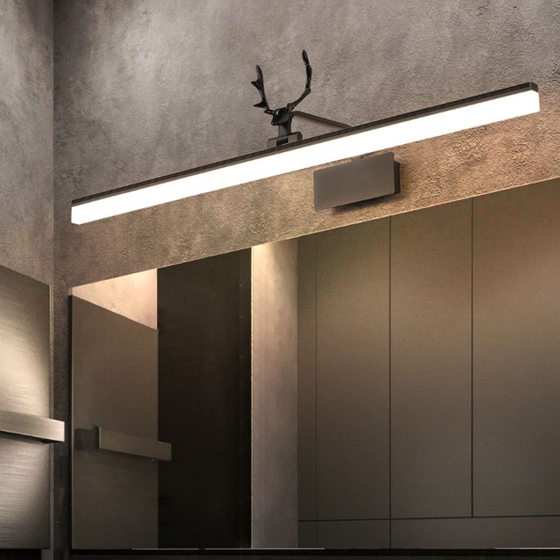 Modern Minimalist Style Linear Wall Mounted Vanity Lights Metal Vanity Sconce for Toilet